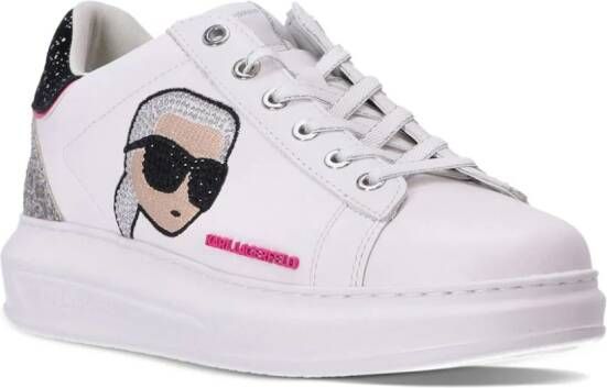 Karl Lagerfeld Kapri Karl Ikonic low-top sneakers Wit