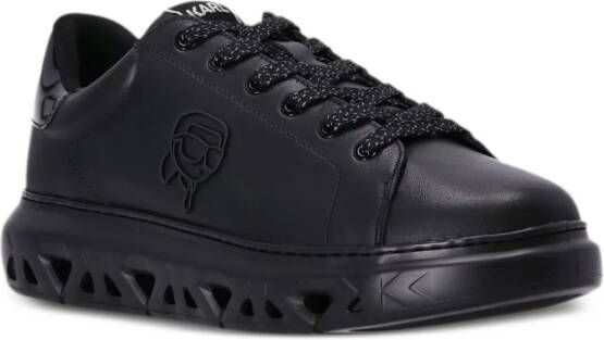 Karl Lagerfeld Kapri leren sneakers Zwart