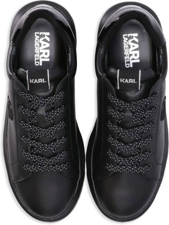 Karl Lagerfeld Kapri leren sneakers Zwart