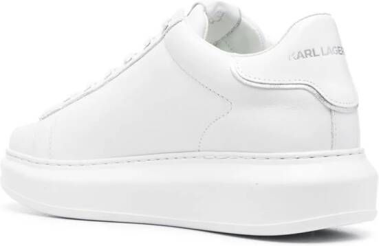 Karl Lagerfeld Kapri leren sneakers Wit