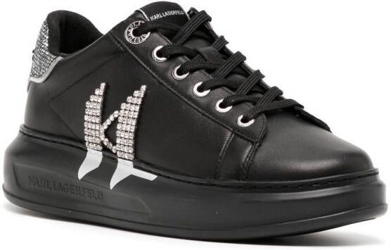 Karl Lagerfeld Kapri sneakers met monogram Zwart