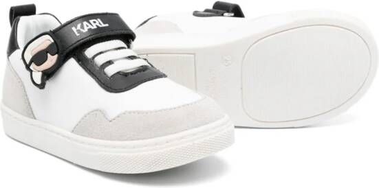 Karl Lagerfeld Kids Sneakers met colourblocking Wit