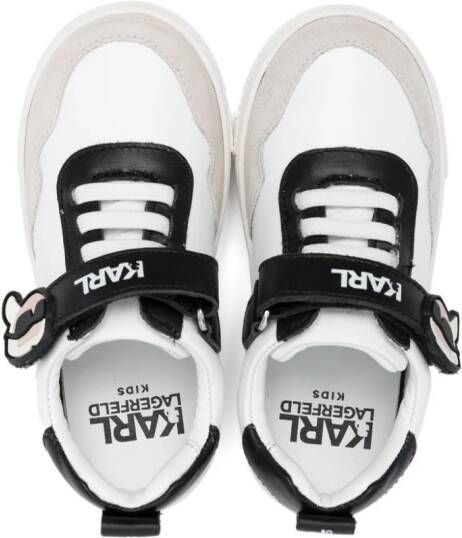 Karl Lagerfeld Kids Sneakers met colourblocking Wit