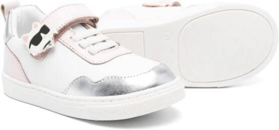 Karl Lagerfeld Kids Sneakers met colourblocking Wit