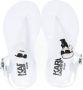 Karl Lagerfeld Kids Glanzende sandalen Wit - Thumbnail 3