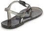 Karl Lagerfeld Kids Ikonik Karl & Choupette doorzichtige sandalen Zwart - Thumbnail 3