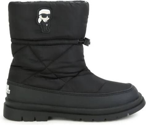 Karl Lagerfeld Kids Ikon enkellaarzen Zwart
