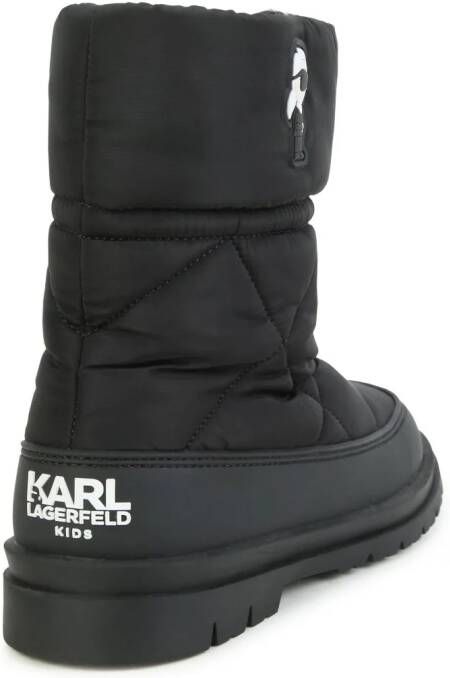 Karl Lagerfeld Kids Ikon enkellaarzen Zwart