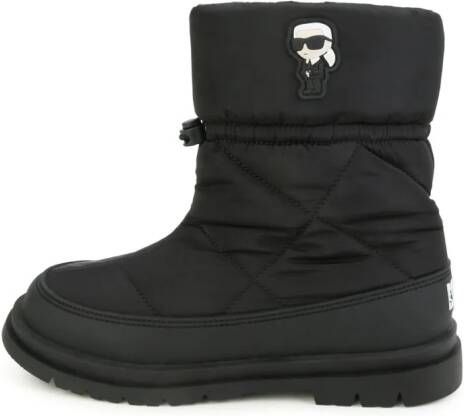 Karl Lagerfeld Kids Ikon enkellaarzen Zwart