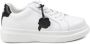 Karl Lagerfeld Kids Leren sneakers met logoprint Wit - Thumbnail 2