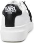 Karl Lagerfeld Kids Leren sneakers met logoprint Wit - Thumbnail 3