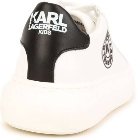 Karl Lagerfeld Kids Sneakers met logoprint Wit