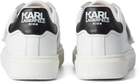Karl Lagerfeld Kids Sneakers met klittenband Wit