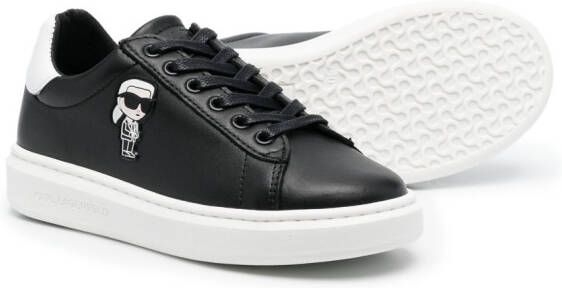Karl Lagerfeld Kids Ikon low-top sneakers Zwart