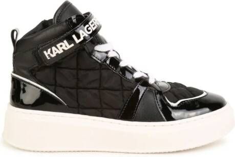 Karl Lagerfeld Kids Sneakers met logoprint Zwart