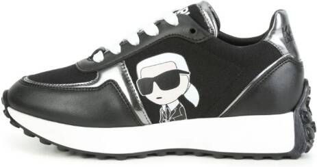 Karl Lagerfeld Kids Sneakers met logoprint Zwart