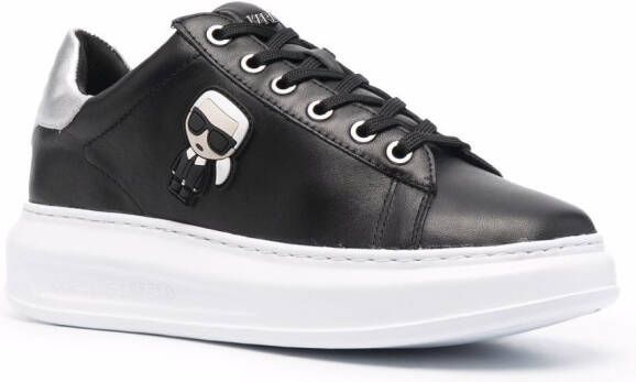 Karl Lagerfeld K Ikonic sneakers met plateauzool Zwart