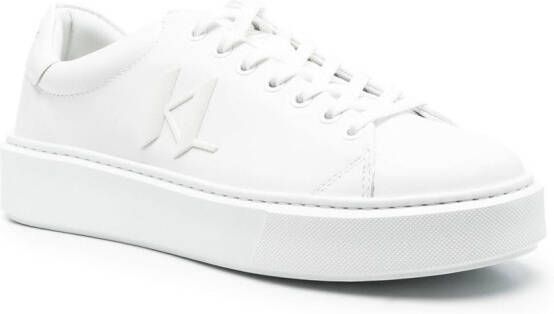 Karl Lagerfeld Signature low-top sneakers Wit