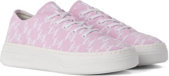 Karl Lagerfeld Ko sneakers met monogram-print Roze