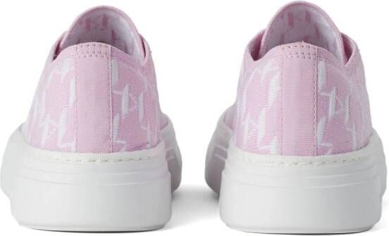 Karl Lagerfeld Ko sneakers met monogram-print Roze