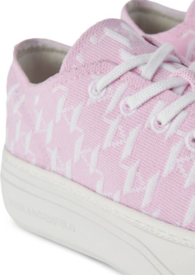 Karl Lagerfeld Ko sneakers met monogram-print Roze