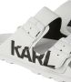 Karl Lagerfeld Kondo Tred slippers met dubbele bandjes Wit - Thumbnail 5