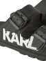 Karl Lagerfeld Kondo Tred slippers met dubbele bandjes Zwart - Thumbnail 5