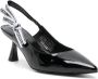 Karl Lagerfeld Leren pumps Zwart - Thumbnail 2