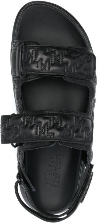 Karl Lagerfeld Leren sandalen Zwart