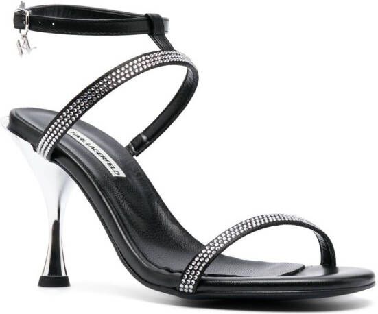 Karl Lagerfeld Leren sandalen Zwart