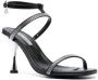 Karl Lagerfeld Leren sandalen Zwart - Thumbnail 2