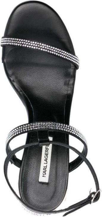 Karl Lagerfeld Leren sandalen Zwart