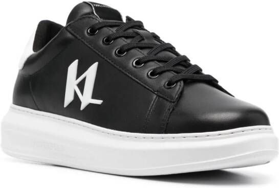 Karl Lagerfeld Leren sneakers Zwart