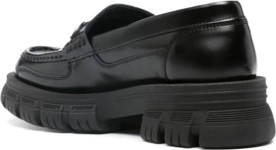 Karl Lagerfeld Loafers met logoplakkaat Zwart