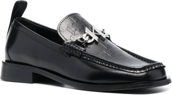 Karl Lagerfeld Loafers met monogramplakkaat Zwart