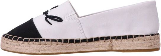 Karl Lagerfeld Espadrilles met geborduurd logo Wit