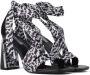Karl Lagerfeld Masque 90 sandalen met sjaaldetail Zwart - Thumbnail 2