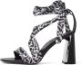 Karl Lagerfeld Masque 90 sandalen met sjaaldetail Zwart - Thumbnail 5