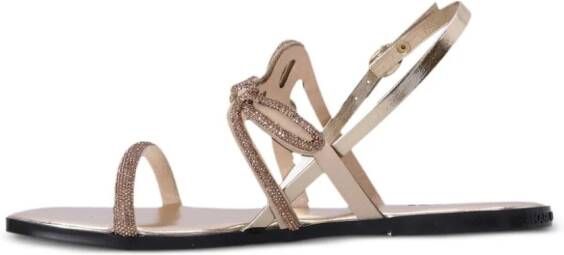 Karl Lagerfeld Olympia sandalen verfraaid met kristallen Goud