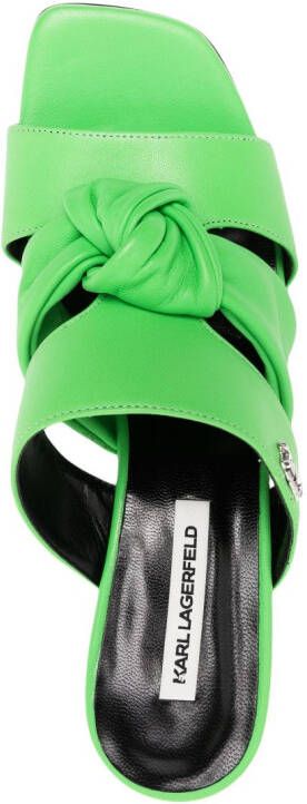 Karl Lagerfeld Panache sandalen met knoopdetail Groen
