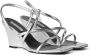 Karl Lagerfeld Rialto 80mm leren sandalen Zilver - Thumbnail 2