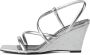 Karl Lagerfeld Rialto 80mm leren sandalen Zilver - Thumbnail 5