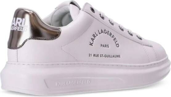 Karl Lagerfeld Rue St-Guillaume Kapri leren sneakers Wit