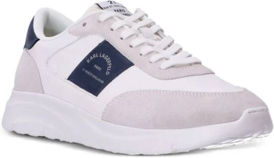 Karl Lagerfeld Serger leren sneakers Wit