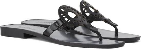 Karl Lagerfeld Ring sandalen met uitgesneden logo Zwart