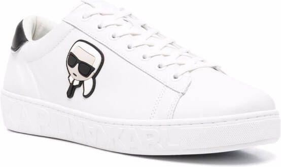 Karl Lagerfeld Sneakers met logopatch Wit