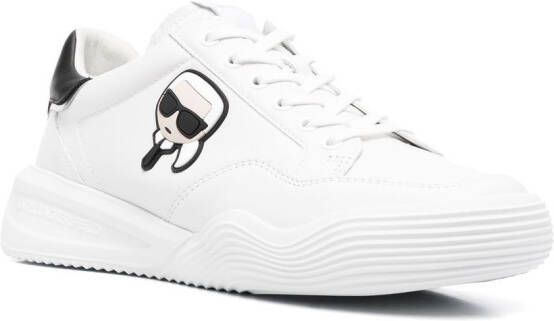Karl Lagerfeld Sneakers met logopatch Wit