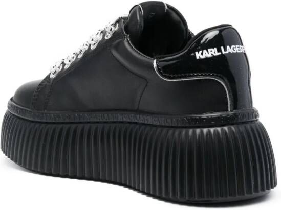 Karl Lagerfeld Sneakers met plateauzool Zwart