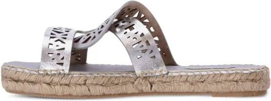 Karl Lagerfeld Souk Interlock espadrilles Zilver