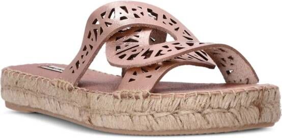 Karl Lagerfeld Souk Interlok Loop espadrilles Roze